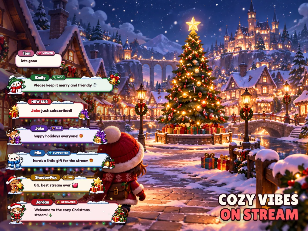 Widget on a live stream scene