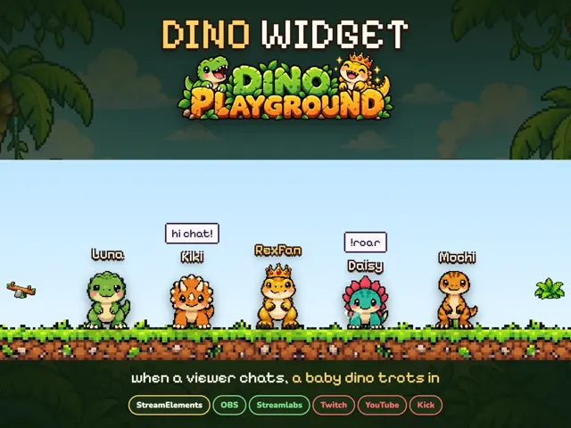 Dino Playground (Pixel) Widget