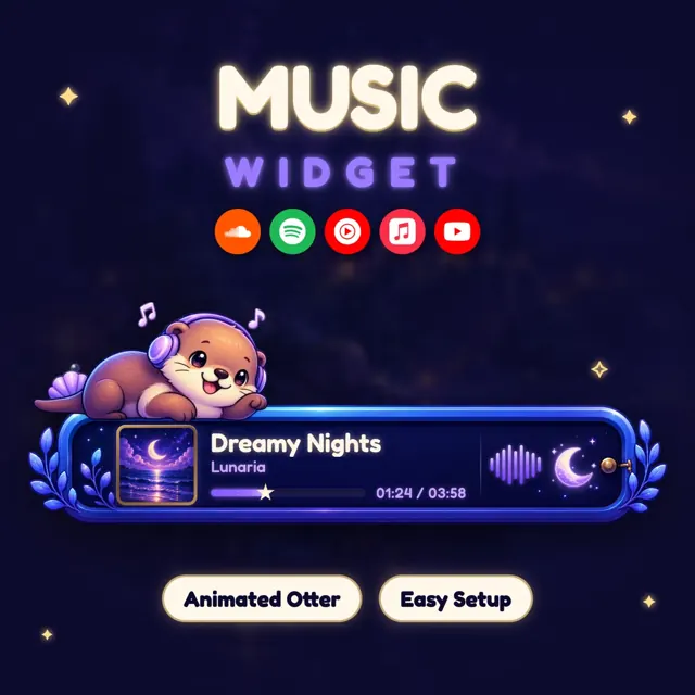 Dreamy Otter Music Widget