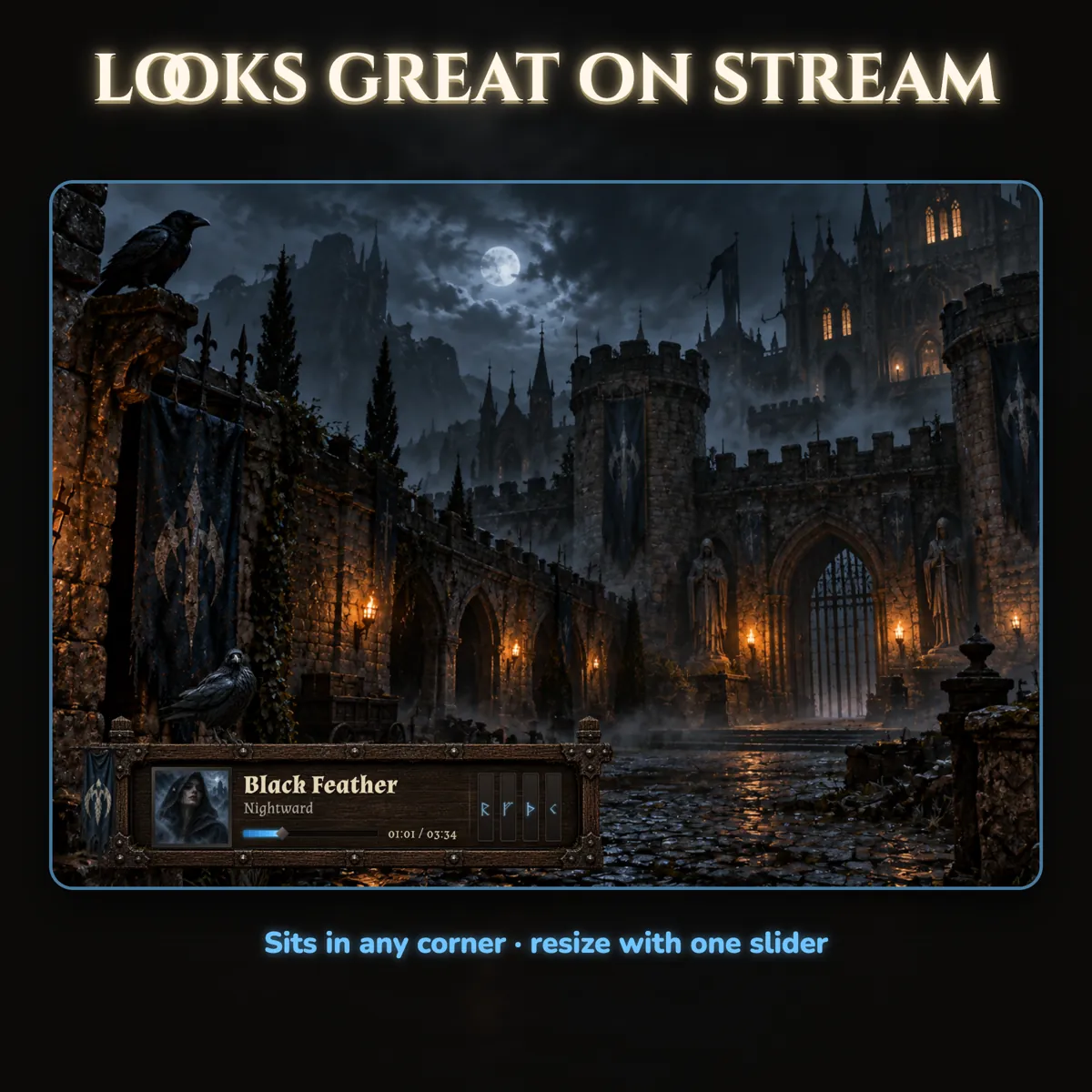 Widget on a live stream scene