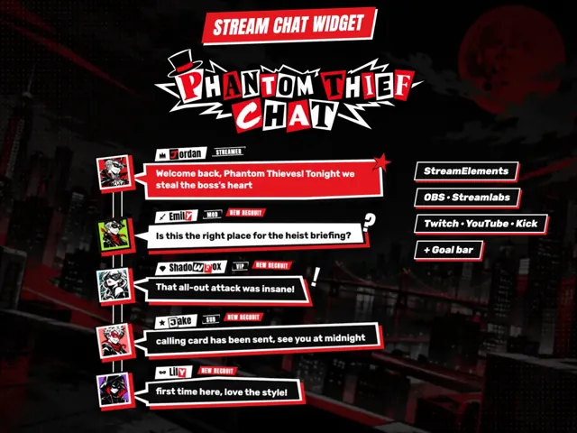 Phantom Thief Chat Widget