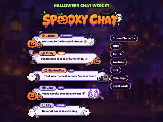 Spooky Chat Widget