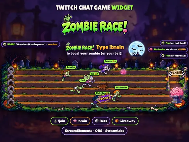 Zombie Race Widget